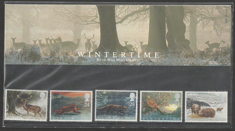 (image for) 1992 Wintertime Royal Mail Presentation Pack 224